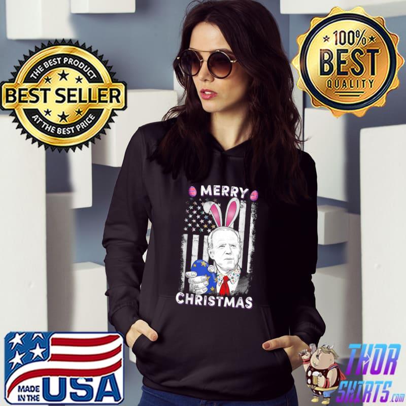 Funny Joe Biden Merry Christmas Confused Happy Easter Day T-Shirt Hoodie