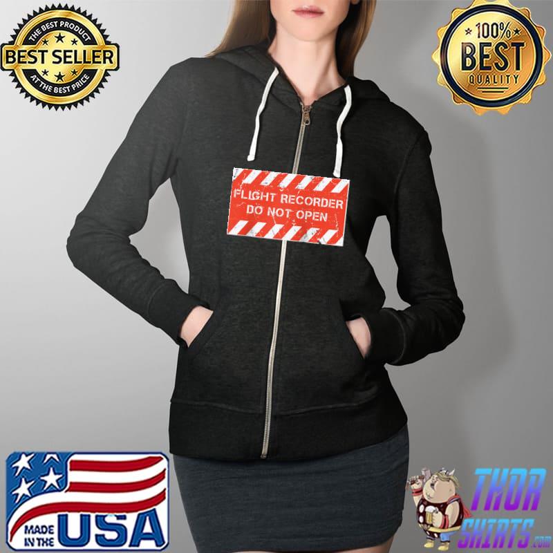 Funny Pilot Art Men Women Aviation Pilot Flight Recorder T- Full Zip Hooded