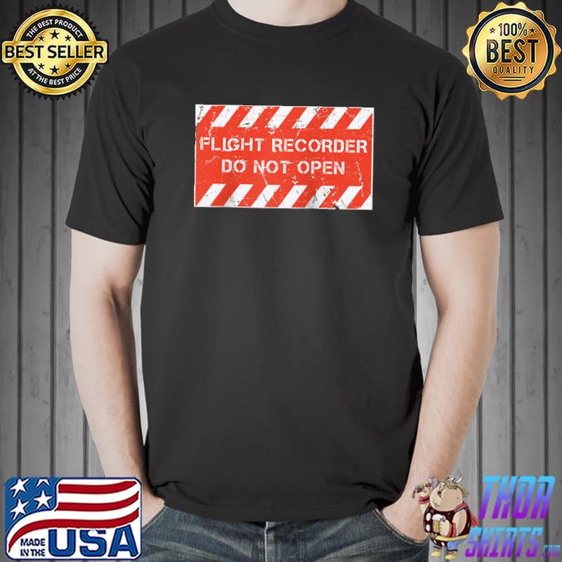 Funny Pilot Art Men Women Aviation Pilot Flight Recorder T-shirt