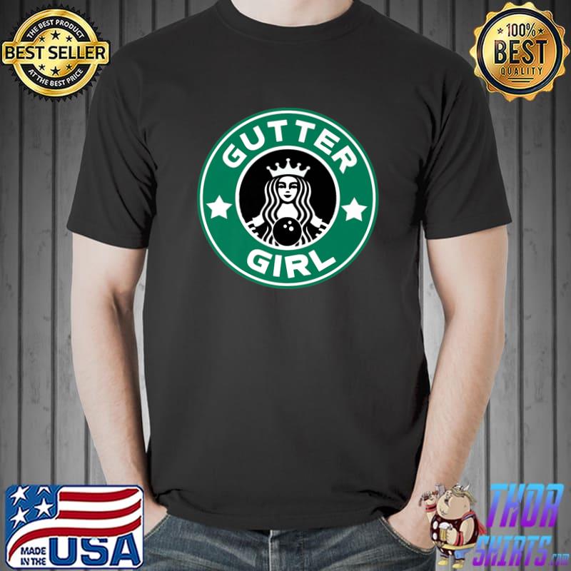 Girls & Women's Bowling Funny Gutter Girl Graphic Premium T-Shirt