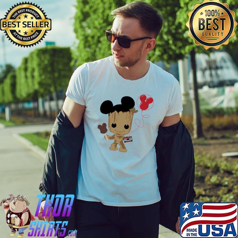 Groot balloon mickey radio shirt