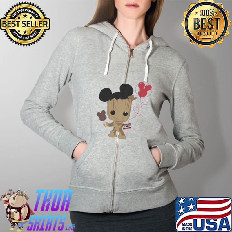 Groot mickey Balloons Full Zip Hooded