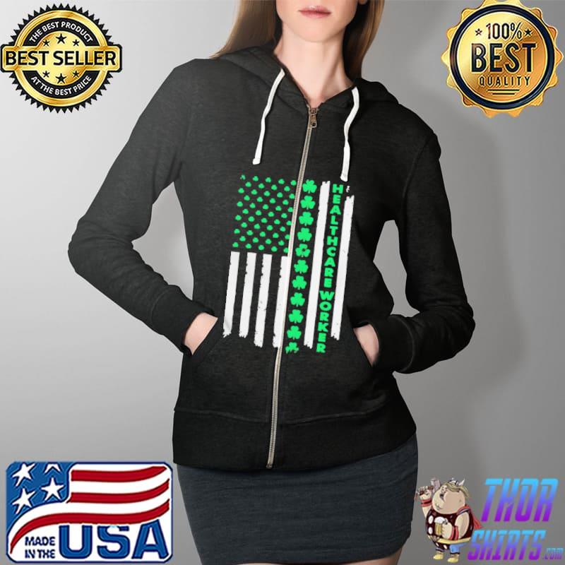 Healthcare worker st. patrick's day flag Full Zip Hooded