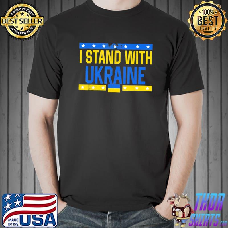 I stand with Ukraine flag sos Ukraine support Ukraine shirt