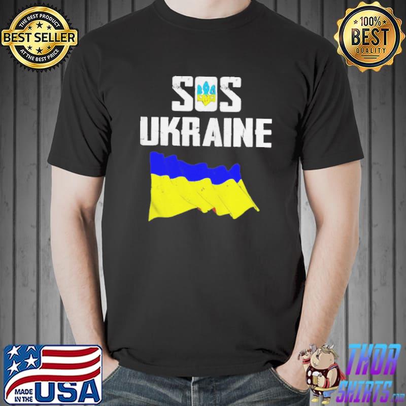 I stand with Ukraine flag support free Ukraine sos Ukraine Unisex