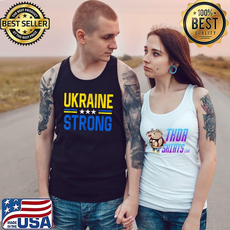 I Stand With Ukraine Flag Ukraine Strong Ukrainians Support T-Shirt Tank Top