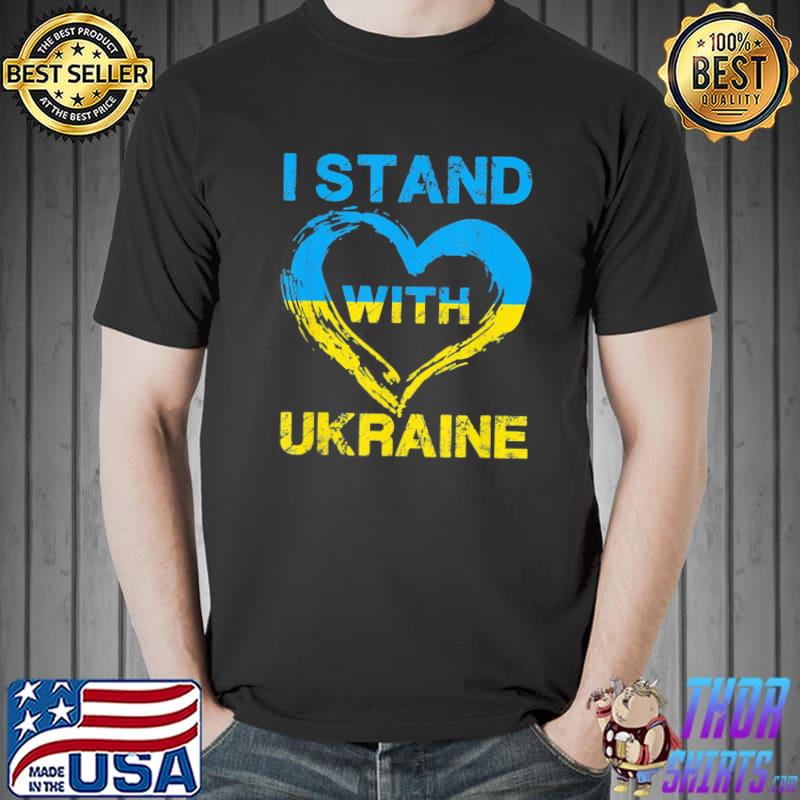 I stand with Ukraine heart support ukrainian lover Unisex