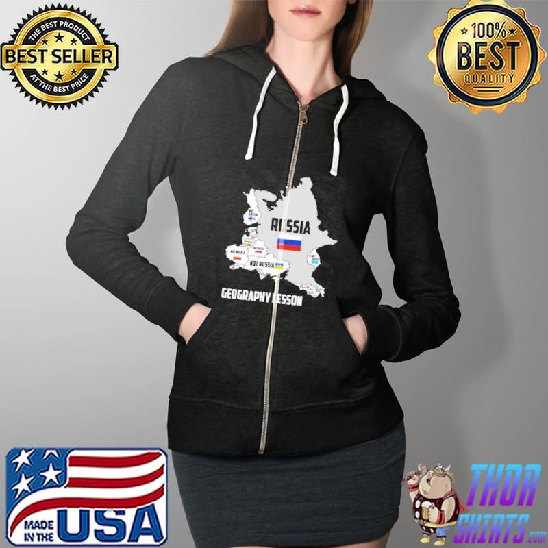 I stand with Ukraine it's not Russia europe map free Ukraine Full Zip Hooded