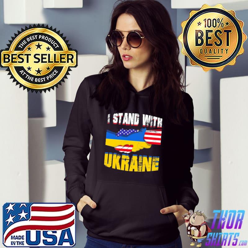 I Stand With Ukraine No War Ukraine Flag Shirt Hoodie