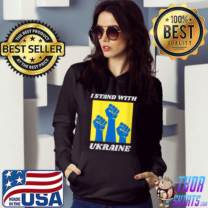 I Stand With Ukraine Shirt Pray For Ukraine Support Ukraine T- Hoodie