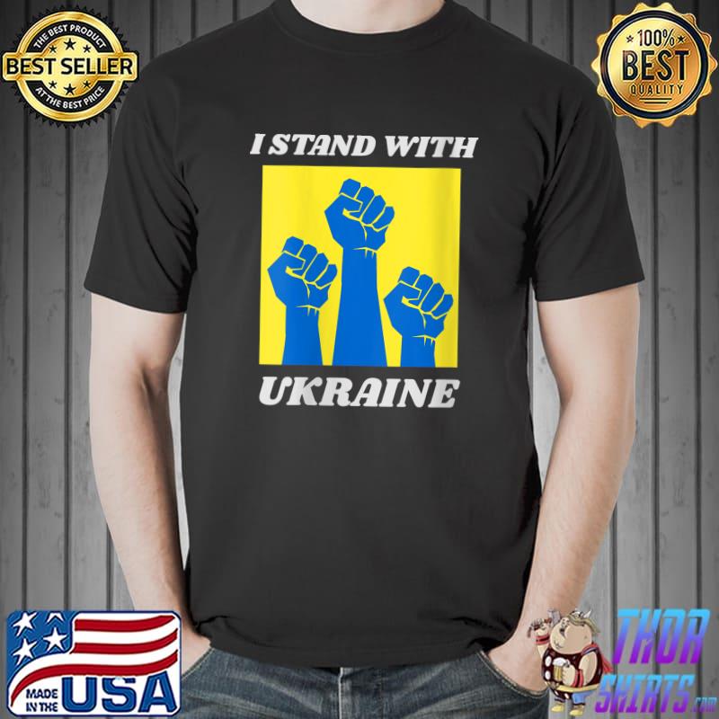 I Stand With Ukraine Shirt Pray For Ukraine Support Ukraine T- Unisex