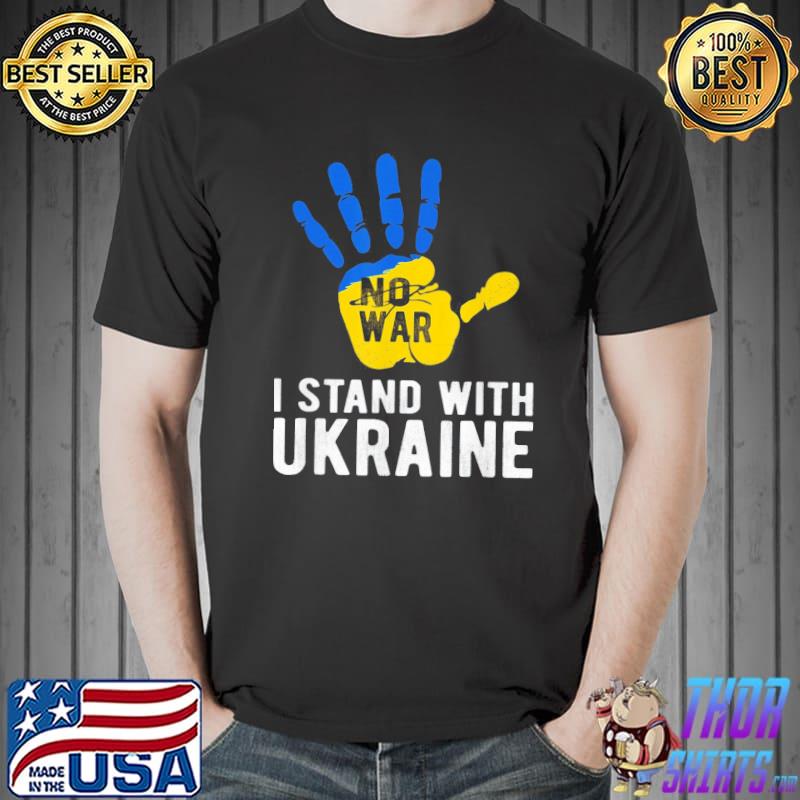 I stand with Ukraine support Ukraine flag shirt