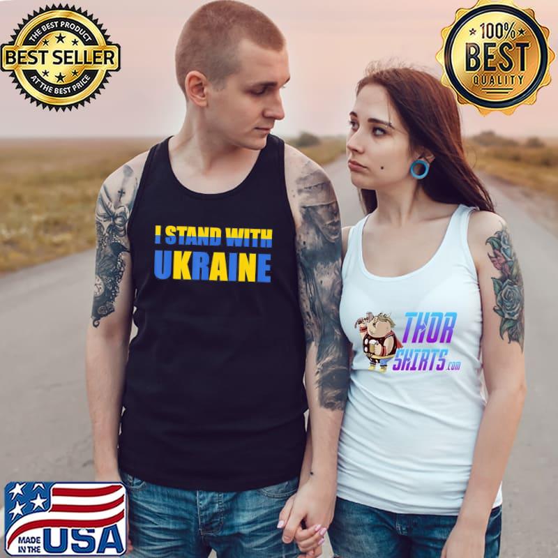 I stand with Ukraine support ukrainian flag Tank Top