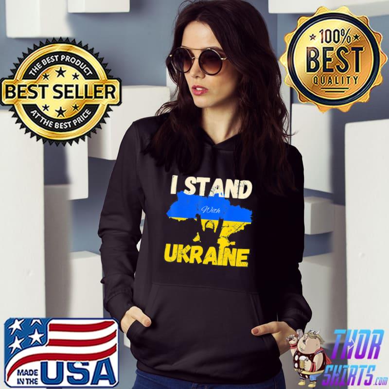 I stand with Ukraine ukrainian flag support peace freedom shirt - Copy