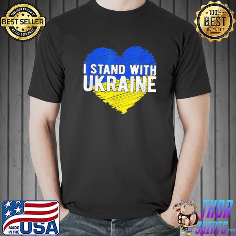 I stand with Ukraine ukrainian flag support Ukraine shirt