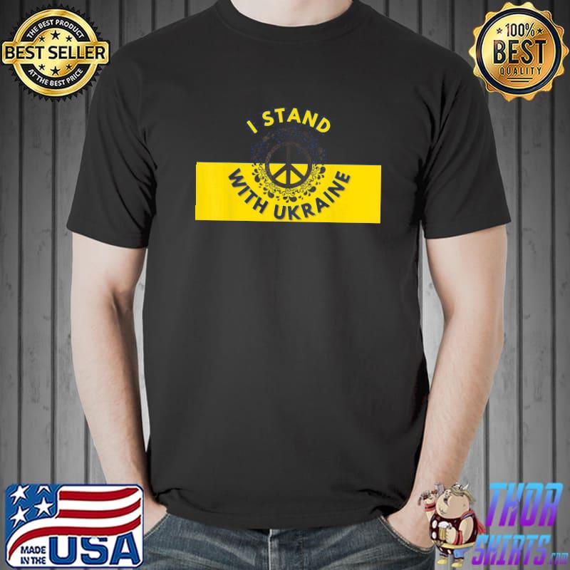 I stand with Ukraine with peace ukrainian flag Unisex