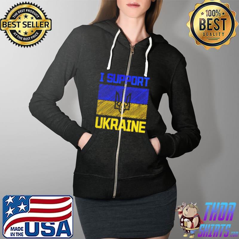 I support Ukraine Full Zip Hooded