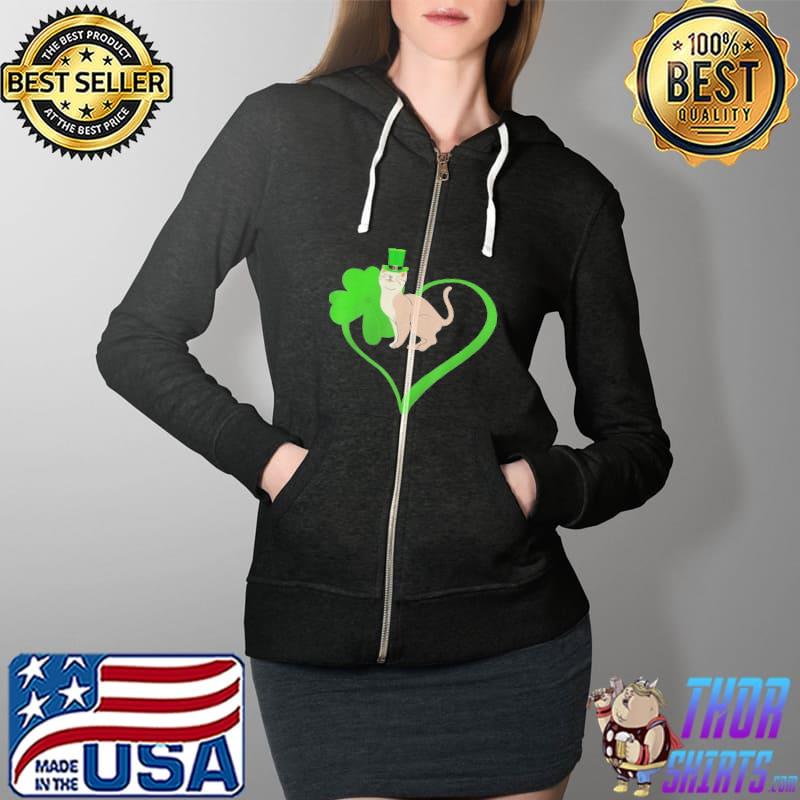 irish-cat-green-saint-patrick-day-2022-lucky-st-pattys--classic-mens-t- Full Zip Hooded