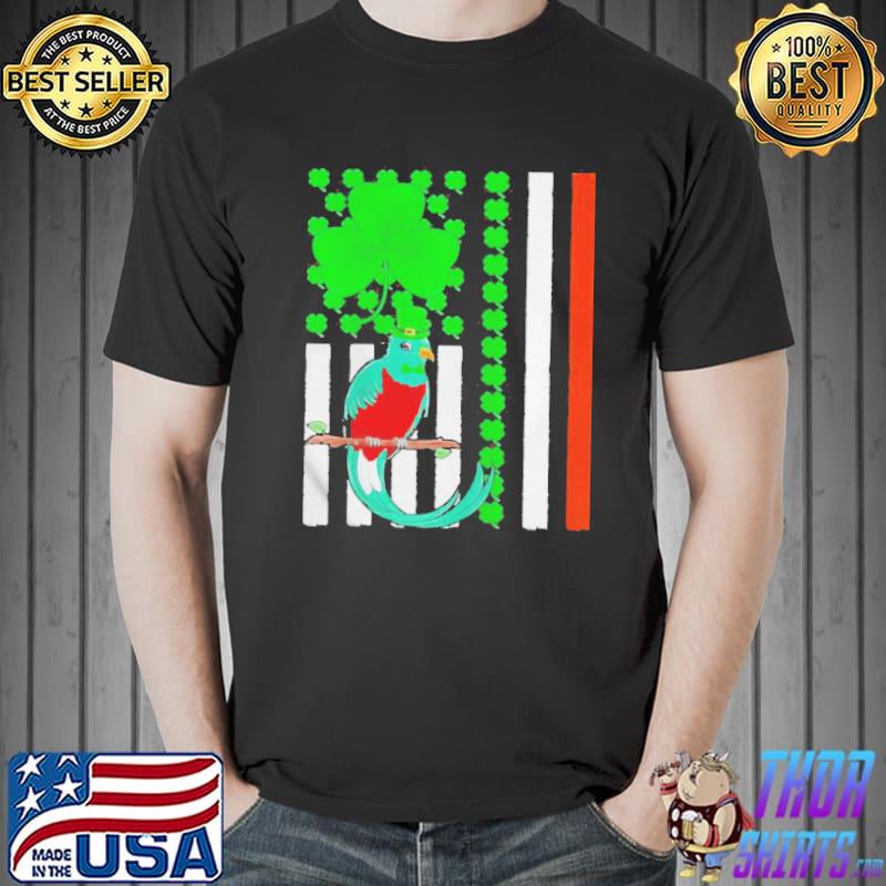 Irish shamrock American flag quetzal bird st patrick's day Unisex