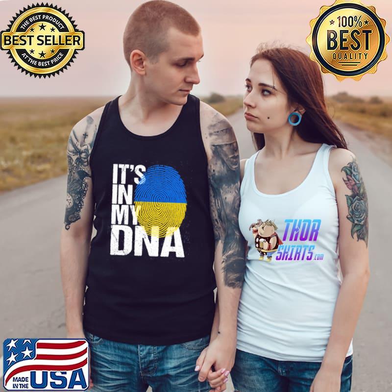It’s In My DNA Ukrainian Flag Anti Putin Shirt Tank Top