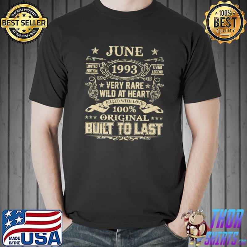 June 1993 Shirt 29 Years Old 29th Birthday Gifts Premium T-Shirt