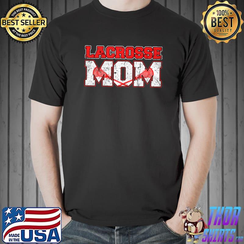 Lacrosse Mom Vintage Retro Lacrosse Stick Sun Gift T-Shirt Unisex