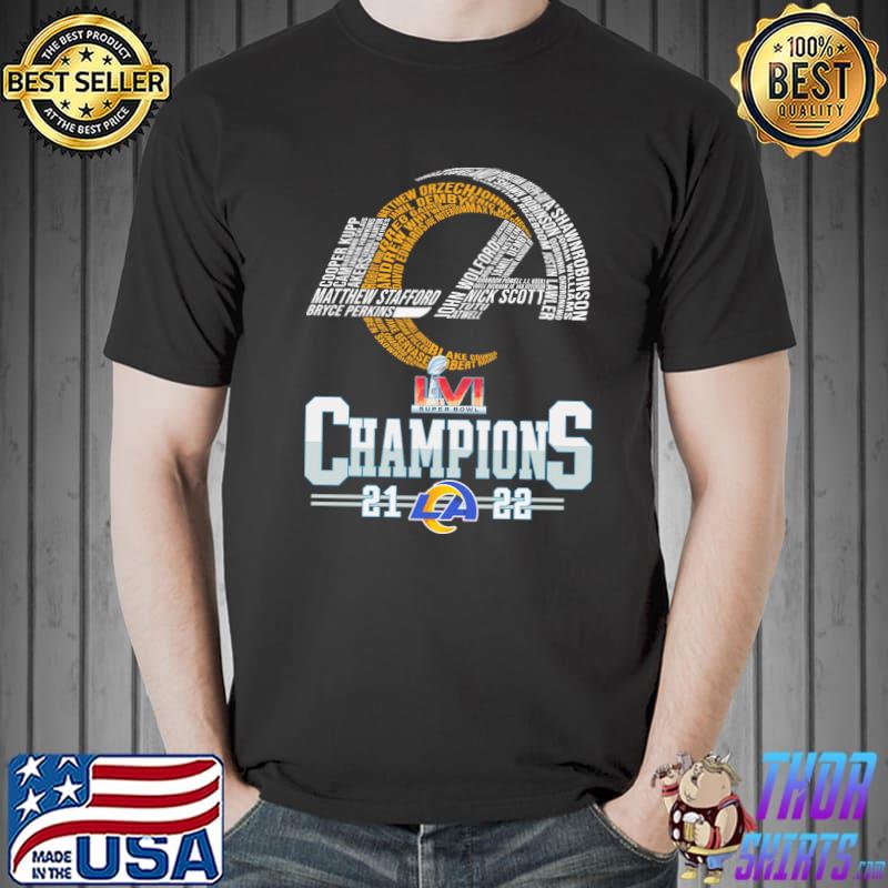 Los Angeles Rams Super Bolw Champions 2021 2022 Shirt Unisex