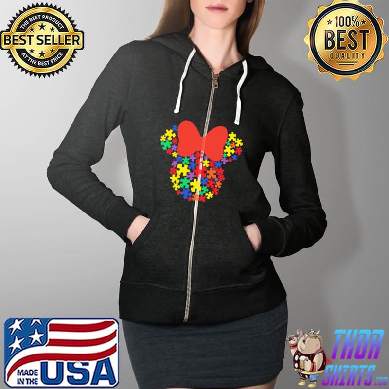Mickey autism awareness Full Zip Hooded