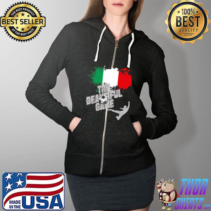 Nice Italy T Shirt - World Soccer And Football Premium T-Shirt Full Zip Hooded