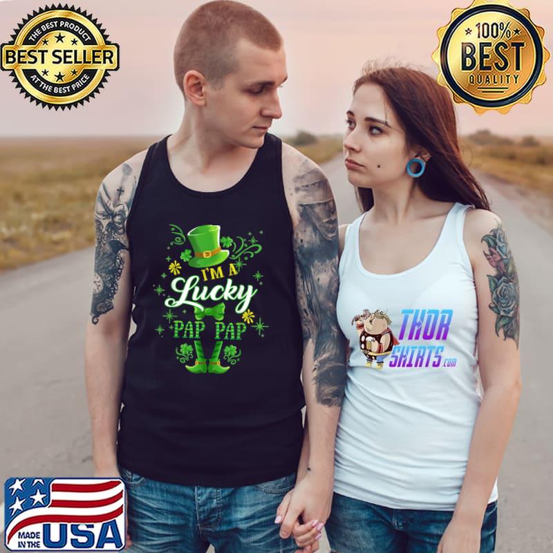 Nice Mens I'm A Lucky Pap Pap Leprechaun St Patricks Day T-Shirt