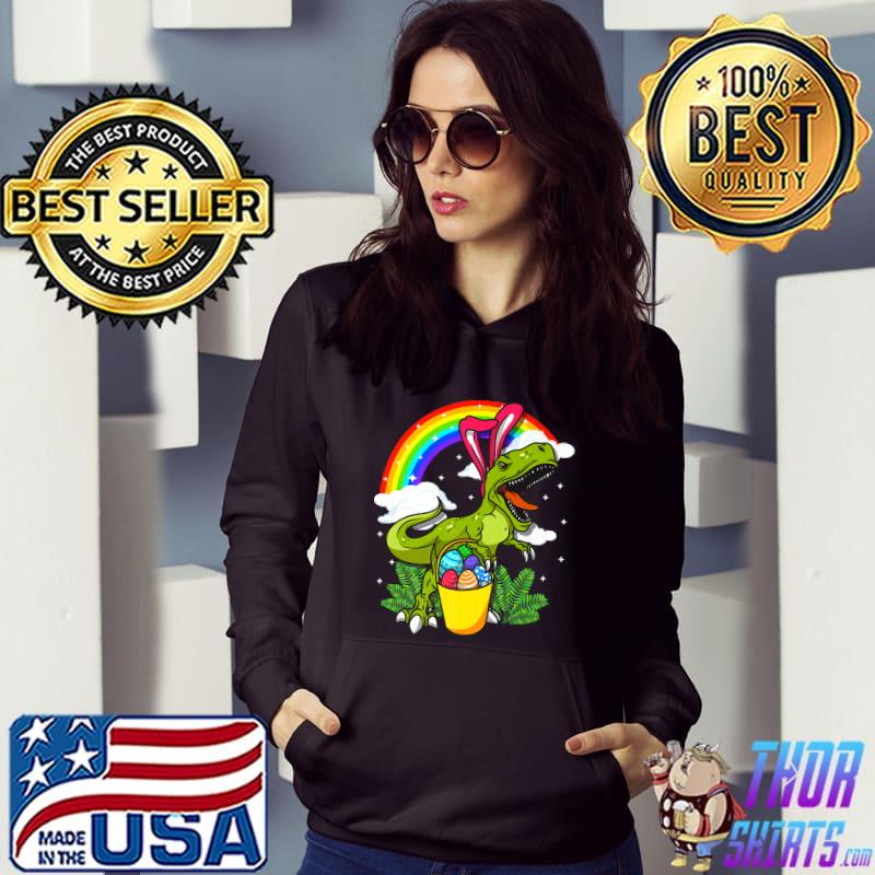 Official Easter Bunny Dinosaur T Rex Costume Adults Boys Girls Kids Premium T-Shirt Hoodie