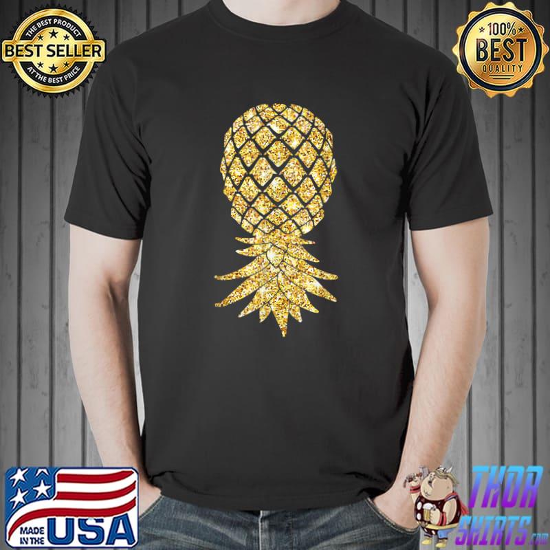 Official Swingers Gift Upside-Down Pineapple Image Swinger Party T-Shirt Unisex