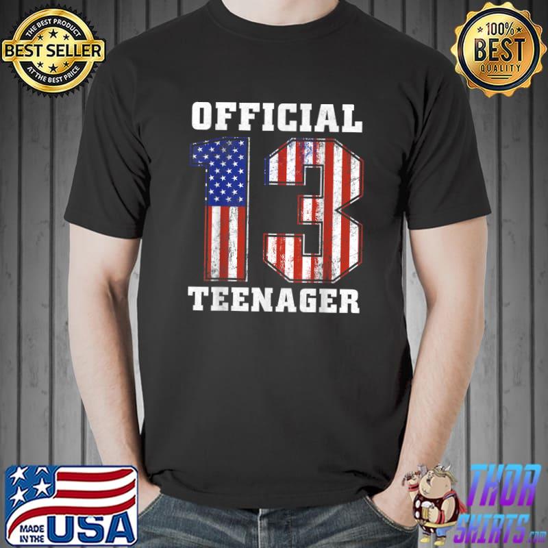 Official Teenager 13th Birthday Gifts For Girls Boys 13 T-Shirt Unisex