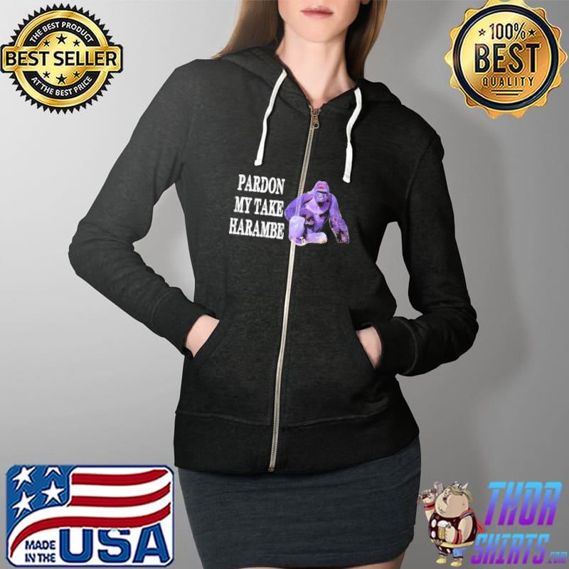 Pardon take harambe Full Zip Hooded