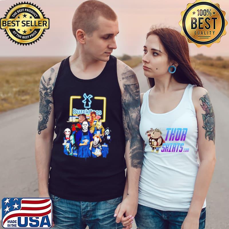 Pennywise Freddy Krueger Jason Voorhees Ghostface Dutch Bros Shirt Tank Top
