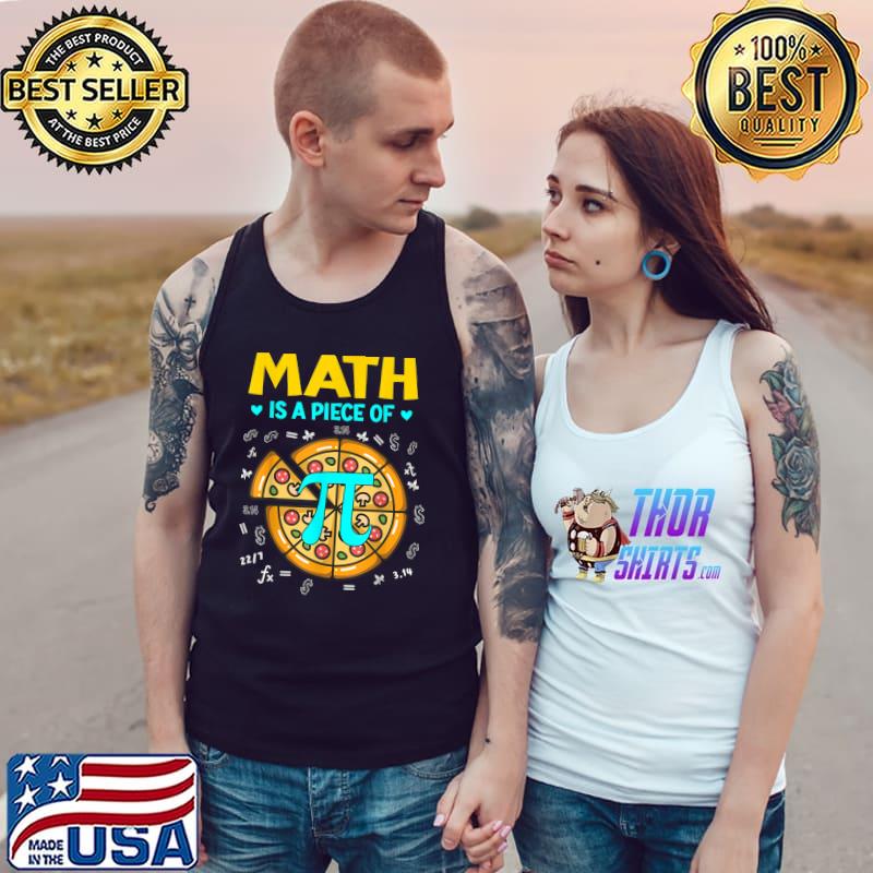 Pi day 3.14 Math Is A Piece Of Pizza Bitcoin Start T-Shirt Tank Top