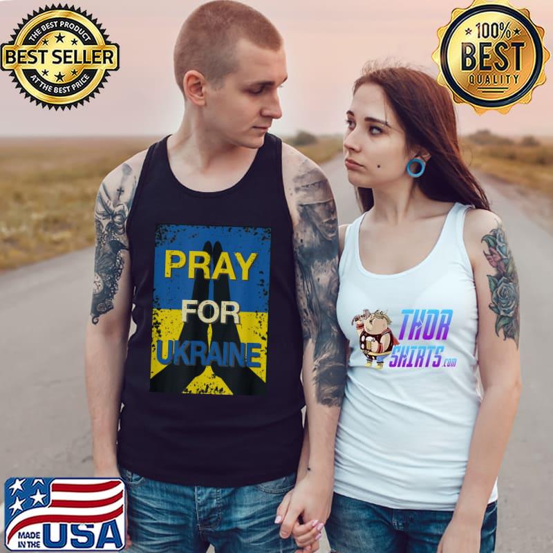 Pray for Ukraine distressed support and stand for Ukraine Tank Top
