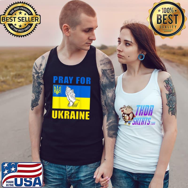 Pray For Ukraine Flag Free Ukraine T-Shirt Tank Top