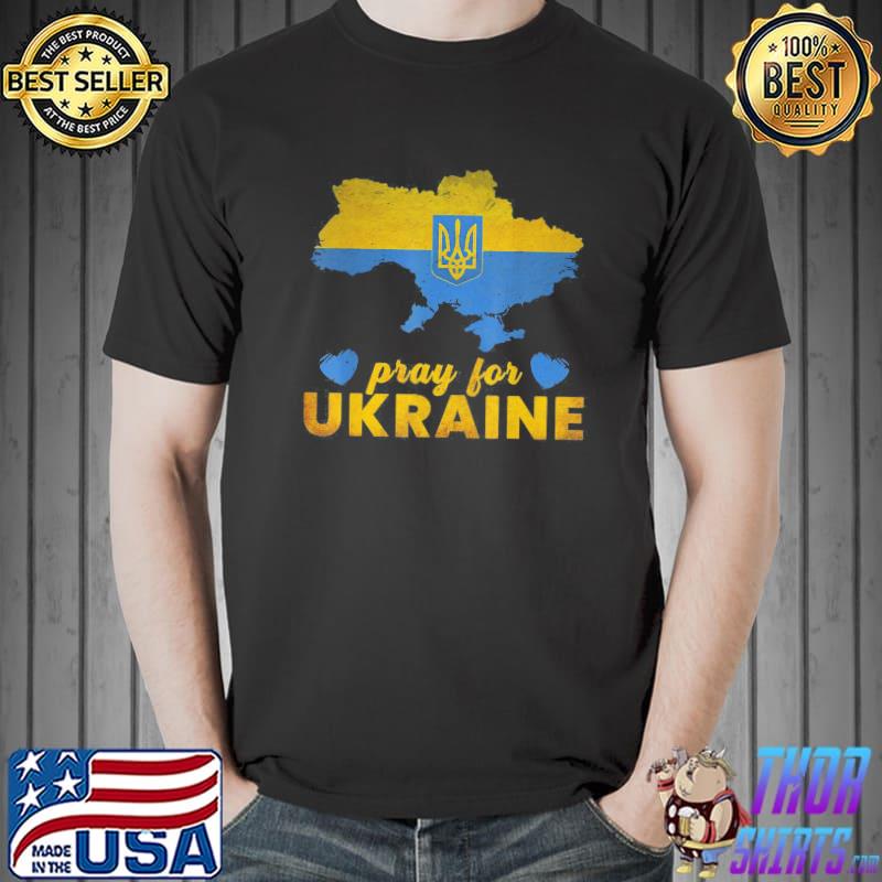 Pray for ukrainestop the war support ukrainians shirt