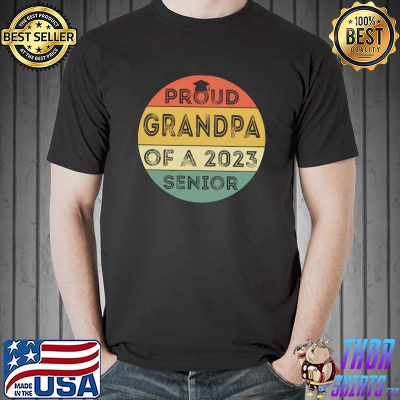 Proud Grandpa of a 2023 Senior 23 Graduation Vintage T-Shirt