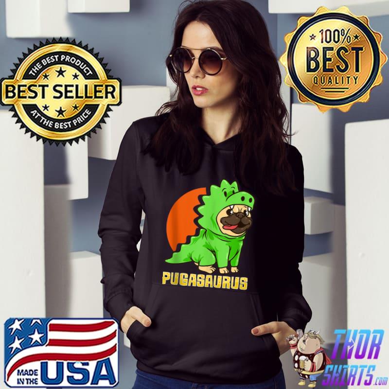 Pug Pugasaurus Rex Dinosaur Lovers Funny Dog Costume T-shirt