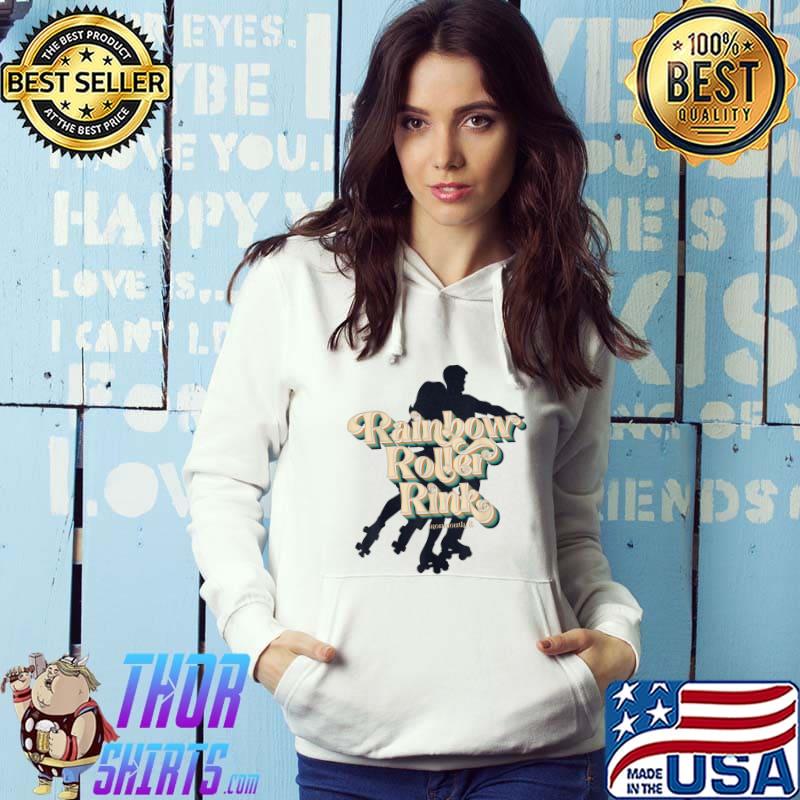 Rainbow Roller Rink Vintage Style T-Shirt