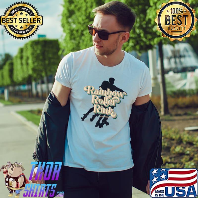 Rainbow Roller Rink Vintage Style T-Shirt Unisex