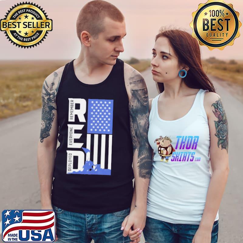 Remember everyone deployed American flag Tank Top