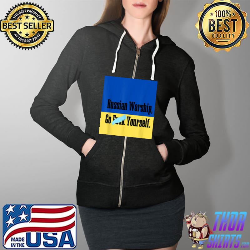 Russian warship go fuck yourself love Ukraine Full Zip Hooded
