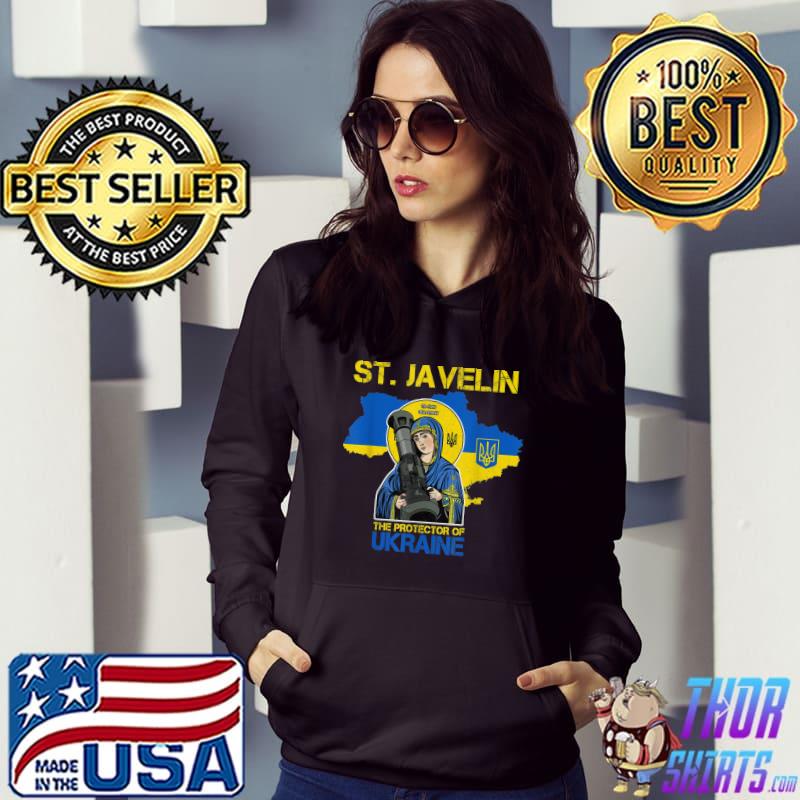 Saint Javelin the protector of Ukraine map T-Shirt Hoodie