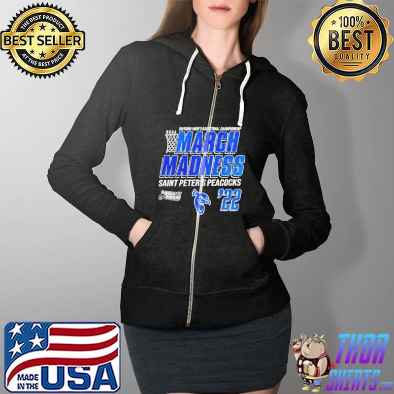 Saint peter's peacocks 2022 ncaa Division I men's basketball championship march madness Full Zip Hooded