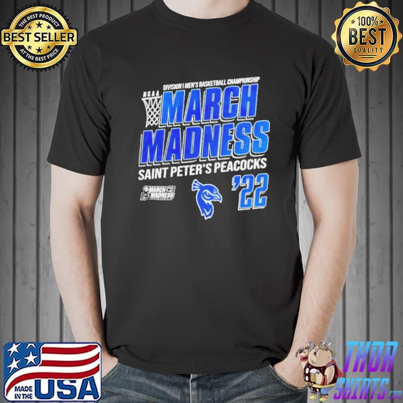 Saint peter's peacocks 2022 ncaa Division I men's basketball championship march madness shirt