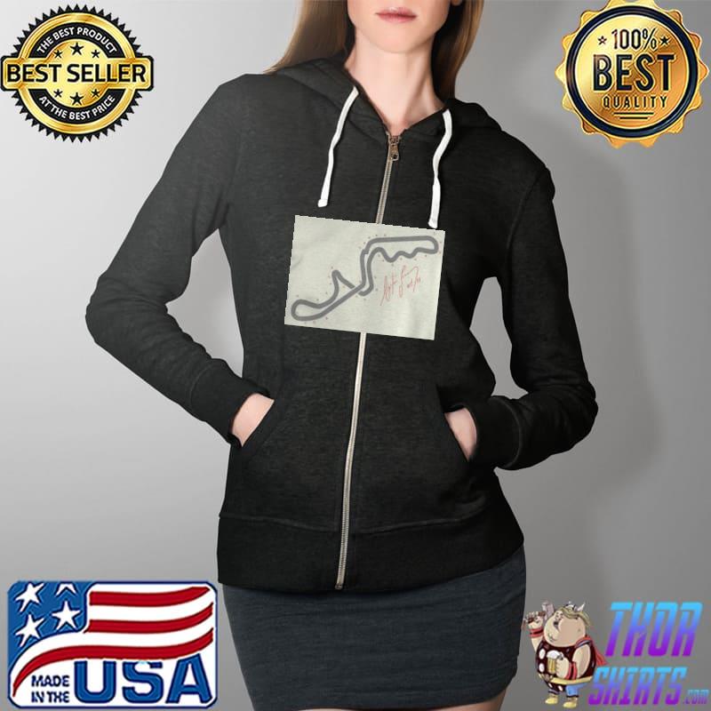 Senna's handdrawn map of the suzuka gp Full Zip Hooded