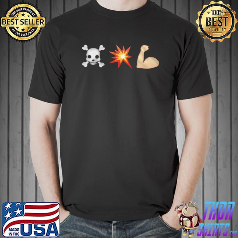 Skull Death By Emoji Shirt